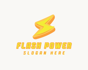 Power Lightning Electricity logo design