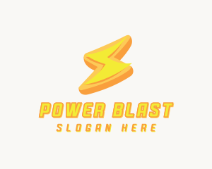 Power Lightning Electricity logo design