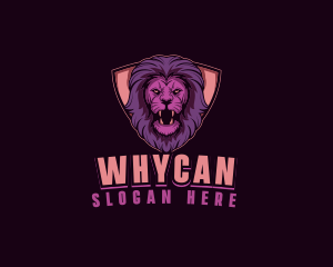 Wild Lion Shield Logo