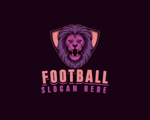Jungle - Wild Lion Shield logo design