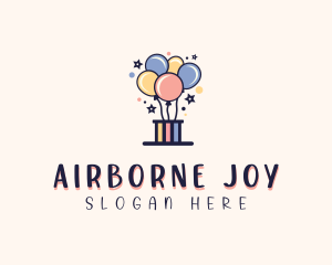 Balloon Birthday Box logo design