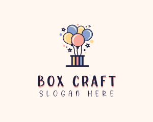 Box - Balloon Birthday Box logo design