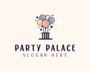 Balloon Birthday Box logo design