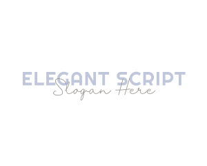 Script Feminine Business logo design