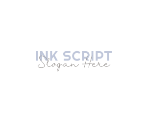 Script Feminine Business logo design