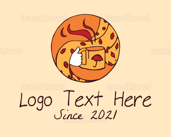 Autumn Hot Tea Logo