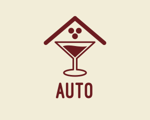 Mocktail - Cocktail Glass Pub logo design