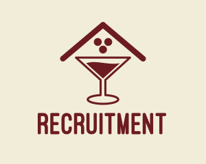 Alcohol - Cocktail Glass Pub logo design