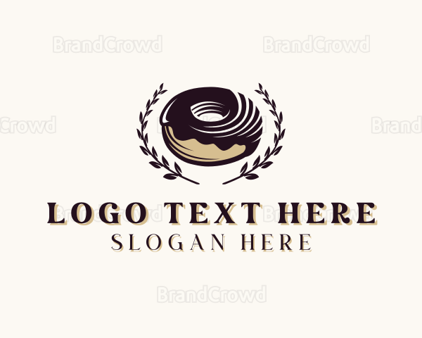 Choco Donut Dessert Logo