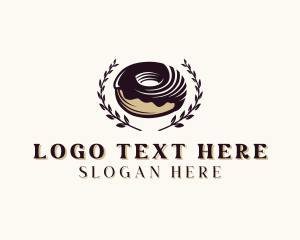 Doughnut - Choco Donut Dessert logo design