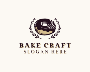 Choco Donut Dessert logo design