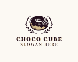 Choco Donut Dessert logo design