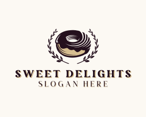 Choco Donut Dessert logo design