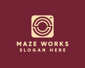 Maze - Labyrinth Maze Instant Camera logo design