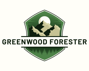 Mountaineering Peak Forest logo design