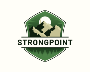 Badge - Mountaineering Peak Forest logo design