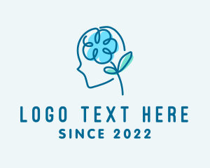 Psychologist - Flower Mental Health Psychologist logo design