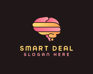 Big Brain Gradient  logo design