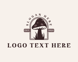 Organic - Mushroom Garden Nature logo design