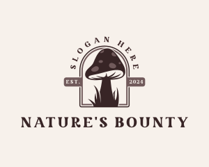 Mushroom Garden Nature logo design