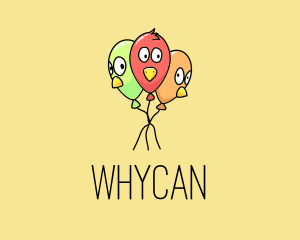 Daycare Center - Colorful Balloon Bird logo design