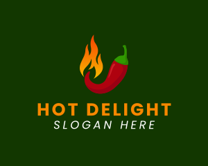 Spicy Chili Flame logo design