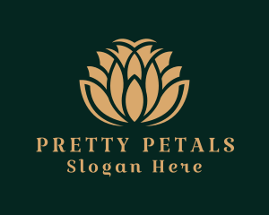 Deluxe Floral Spa  logo design