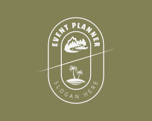 Island - Hipster Tourist Place logo design