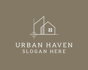 Industrial Architecture House logo design