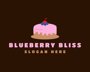 Blueberry Cherry Cake logo design
