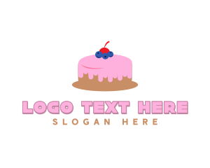 Cherry - Blueberry Cherry Cake logo design