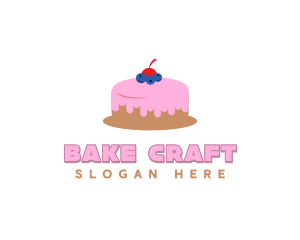 Blueberry Cherry Cake logo design