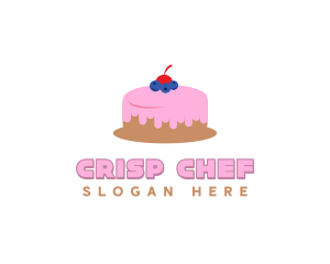 Blueberry Cherry Cake logo design