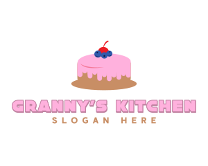 Blueberry Cherry Cake logo design