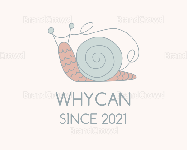 Snail Yarn Ball Crochet Logo