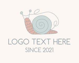 Woven - Snail Yarn Ball Crochet logo design