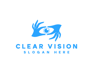 Lens - Surveillance Eye Lens logo design