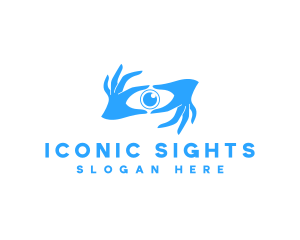 Surveillance Eye Lens logo design