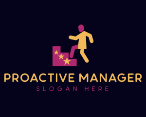 Manager - Stairs Leadership Management logo design