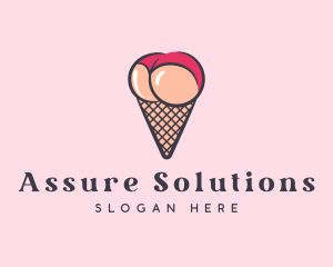 Sexy Lingerie Cone  logo design