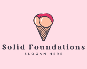 Stripper - Sexy Lingerie Cone logo design