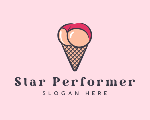 Entertainer - Sexy Lingerie Cone logo design
