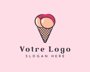 Erotic - Sexy Lingerie Cone logo design