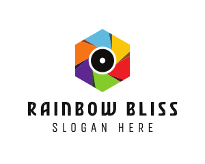 Rainbow Shutter Photography logo design