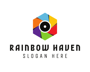 Rainbow Shutter Photography logo design