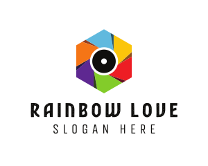 Lesbian - Rainbow Shutter Photography logo design