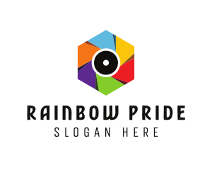 Rainbow Shutter Photography logo design