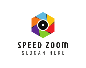 Zoom - Rainbow Shutter Photography logo design