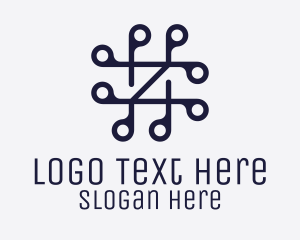 Delivery - Hashtag Location Pin logo design