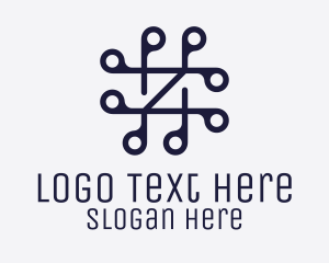 Tracker - Hashtag Location Pin logo design